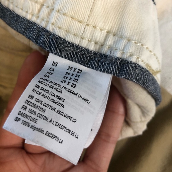 SOLD American eagle relaxed straight khakis - Picture 4 of 6